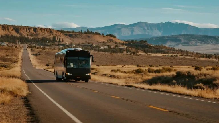 Colectivo de larga distancia en rutas de San Rafael Mendoza